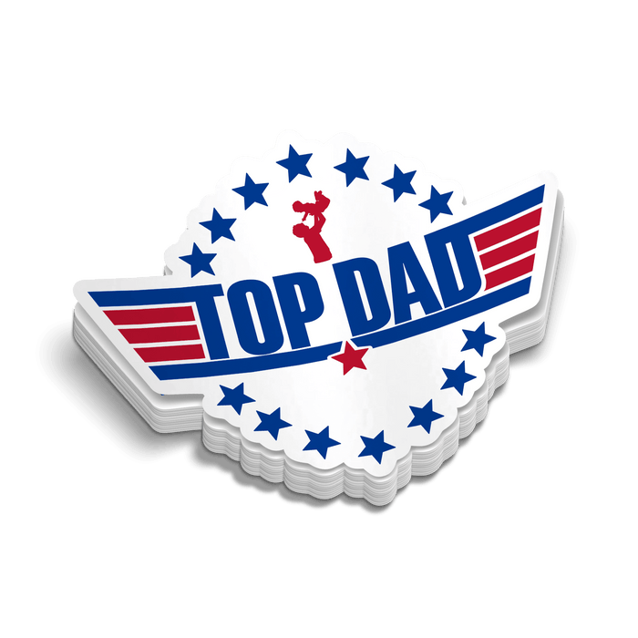Top Dad - Hard Hat Decal by Armed American Supply
