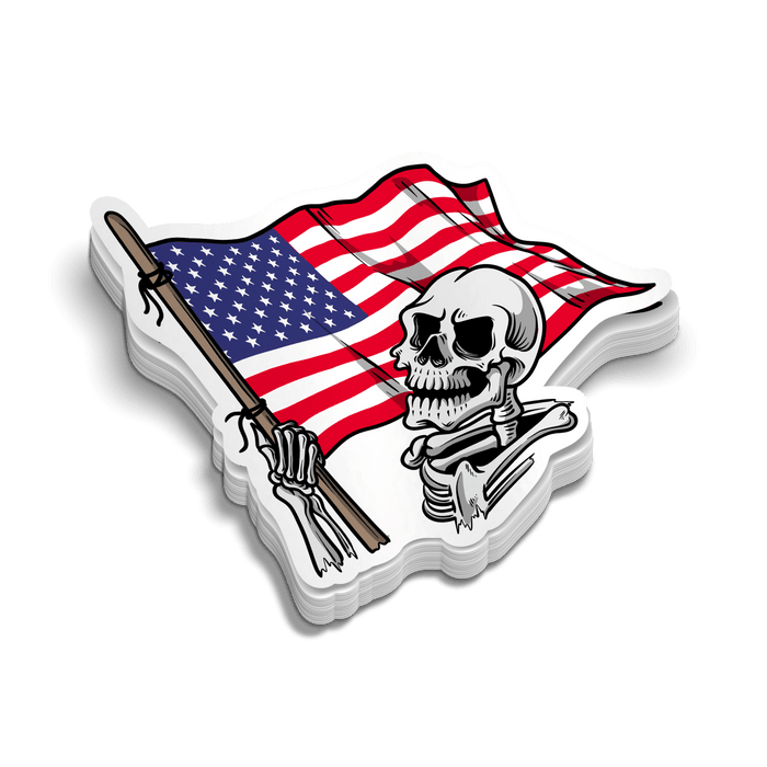 American Skeleton - Hard Hat Decal by Armed American Supply