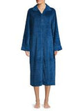 Miss Elaine Textured Fleece Long Zip Robe by Vanessa Jane