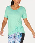 Ideology Womens Fitness Yoga Side-Tie T-Shirt T-Shirt by Vanessa Jane