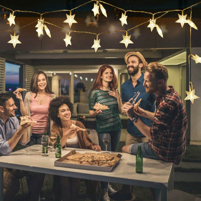 40-LED 13.12FT Star Fairy Lights by DailySale