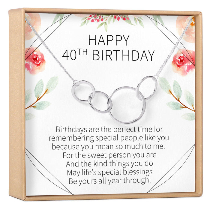 40th Birthday Necklace by Dear Ava