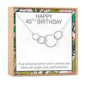 40th Birthday Necklace by Dear Ava
