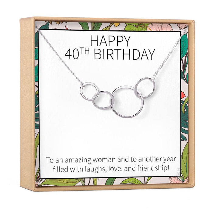 40th Birthday Necklace by Dear Ava