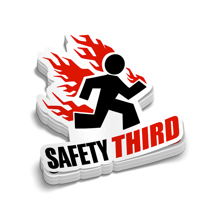 Safety 3rd - Hard Hat Decal by Armed American Supply