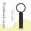 yaozeio Long Distance Relationship Keychain Gift for Couples Black Unisex by Deal US