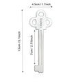UDQYQ Stainless Steel Tube Squeezer Key 3 Pieces Silver Metal Dispenser by Deal US