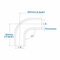 OHOB-COOL 0.63" ID 90° Silicone Elbow Coupler 16mm Reinforced 4-Ply Hose by Deal US
