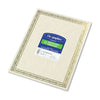 Geographics Foil Stamped Award Certificates, 8.5 x 11, Gold Serpentine with White Border, 12/Pack