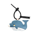 YUEAALK Blue PU Leather Bag Charm Keyring Animal Print Minimalist Womens by Deal US