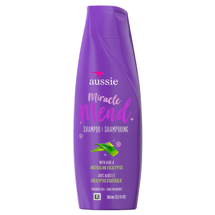 Aussie For Hair Damage – Paraben-Free Miracle Mend Shampoo W/ Aloe & Eucalyptus, 12.1 Fl Oz by Pasteur Pharmacy