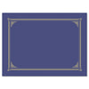 Geographics Certificate/Document Cover, 12.5 x 9.75, Metallic Blue, 6/Pack