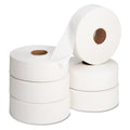 Georgia Pacific Jumbo Roll Bath Tissue, Septic Safe, 2-Ply, White, 3.5" x 2,000 ft, 6 Rolls/Carton