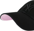 47 MLB New York Yankees Ballpark Clean Up Adjustable Cap, Black/White/Pink, One Size by I-Max Fashions
