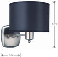 Hampton Bay Murray Collection 1-Light Brushed Nickel Wall Sconce by Vanessa Jane