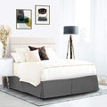 Pleated Bed Skirt, Easy Fit Bed Skirt, 14 Inch Tailored Drop Bed Skirt by Vanessa Jane