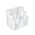 Azar Displays 2 Pc New Clear 3-Tier 6-Pocket Trifold Brochure Holder by Vanessa Jane