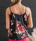 Floral Print Spaghetti Strap Tank Top by Boutique 23