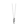 Black Spinel Snake Necklace by Fine Color Jewels