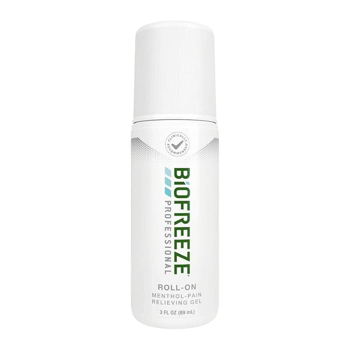 Biofreeze Professional Pain Relief Roll-On, Knee & Lower Back Pain Relief, Arthritis Pain Reliever, Neck Pain Relief, Cooling Joint Pain Relief, Roll-On Menthol Gel, 3 Fl Oz by Pasteur Pharmacy