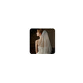 Cliory Pearl Veil Glitter Bride Wedding Short Veil White by Deal US