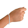 4.20 Ct Round Cut Diamond Tennis Bracelet 14K White Gold Lab-Grown 6.25 Inch by DailySale