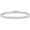 4.20 Ct Round Cut Diamond Tennis Bracelet 14K White Gold Lab-Grown 6.25 Inch
