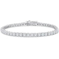 4.20 Ct Round Cut Diamond Tennis Bracelet 14K White Gold Lab-Grown 6.25 Inch by DailySale