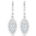 4.50 Carat Genuine Blue Topaz and White Topaz .925 Sterling Silver 3 Piece Jewelry Set (Ring, Earrings, and Pendant w/ Chain) by Bids.com