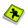 Fat Guy Crossing - Hard Hat Decal