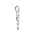 Cross Cubic Zirconia Charm Cross Pendant by Fine Color Jewels