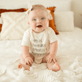 graphic bodysuit | apples hayrides smores by Finn + Emma