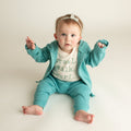 graphic bodysuit | crawl walk surf by Finn + Emma