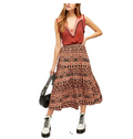 Free People Womens All About the Tiers A-Line Skirt, Size Medium by Vanessa Jane