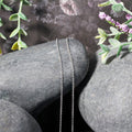 14k White Gold Round Cable Link Chain 1.1mm by Bids.com