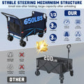 2-in-1 Folding Wagon Cart Chair 650LBS Capacity by DailySale