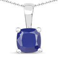 3.00 Carat Genuine Emerald, Glass Filled Ruby & Glass Filled Sapphire .925 Sterling Silver Pendant by Bids.com