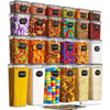 48-Piece Set: Food Storage Container Set, Fresh-Keeping and Easy-to-Secure Lids