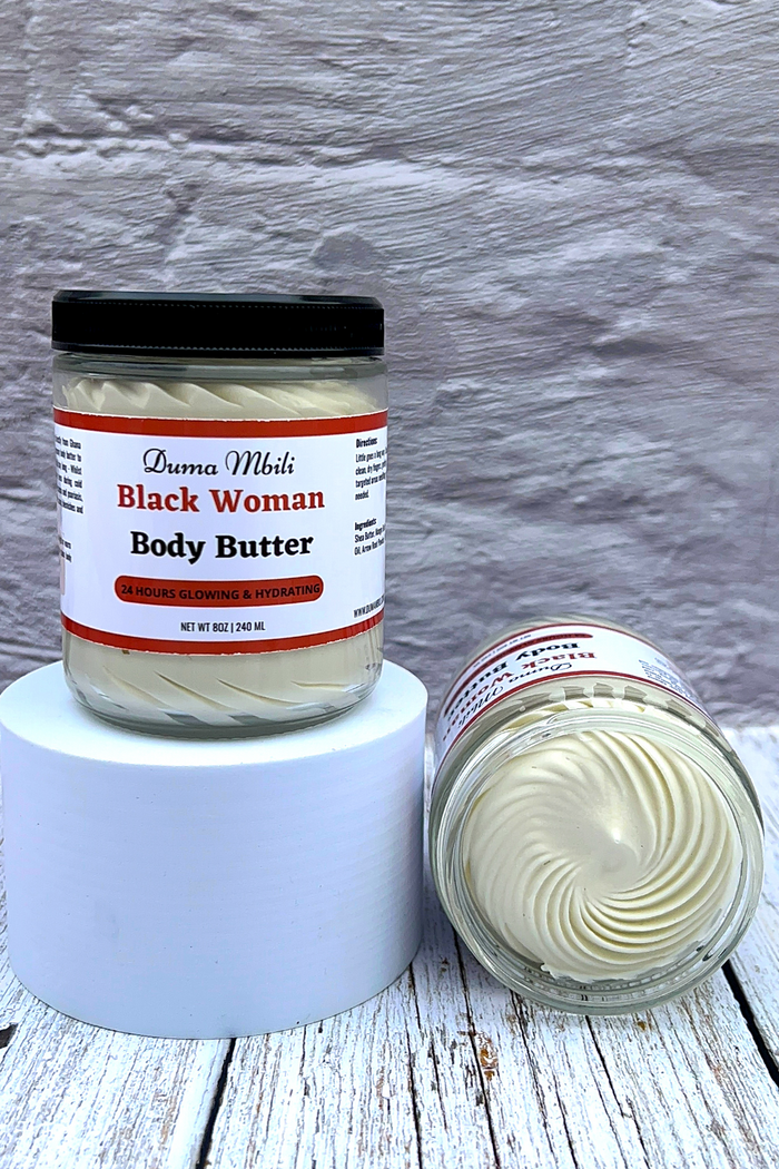 Black Woman Whipped Body Butter by Duma Mbili LLC