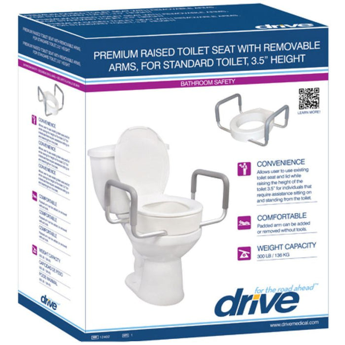Toilet Seat Riser Eq W/Removarm by Pasteur Pharmacy