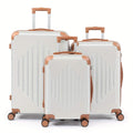3-Piece Hard Shell Luggage Set with TSA Lock – 20/24/28 Inch 360° Spinner Wheels by DailySale