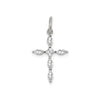 Cubic Zirconia Charm Cross Pendant