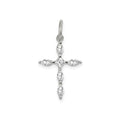 Cubic Zirconia Charm Cross Pendant by Fine Color Jewels