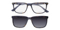 Police Vplf01 Groove 1 Clip-On Eyeglasses by ModaFrames