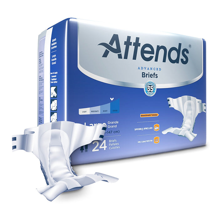 Attends Unisex Adult Incontinence Brief Large Disposable DDC30, Case Of 3 by Pasteur Pharmacy