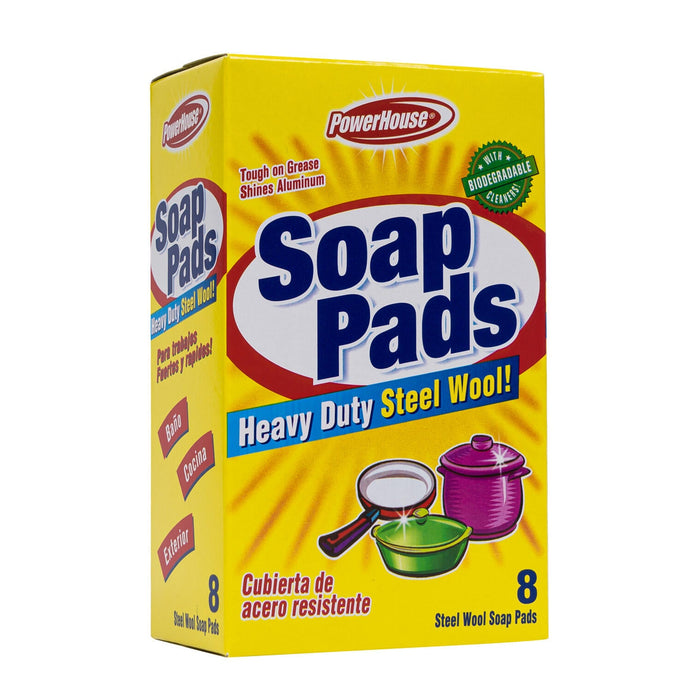 PowerHouse Soap Pads, Heavy Duty Steel Wool by Pasteur Pharmacy