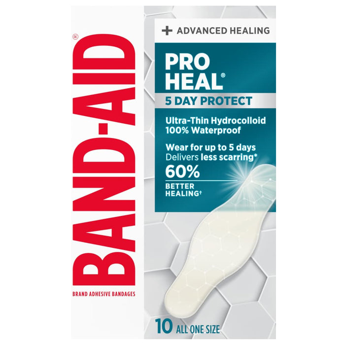 Band-Aid Pro Heal Adhesive Bandages - 10 All One Size by Pasteur Pharmacy