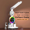 Smart Touch LED Desk Lamp – USB Powered, Dual Head, Dimmable, Color Changing by DailySale