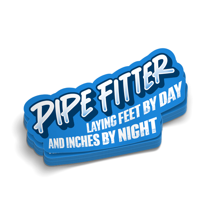 Pipe Fitter By Day - Hard Hat Decal by Armed American Supply