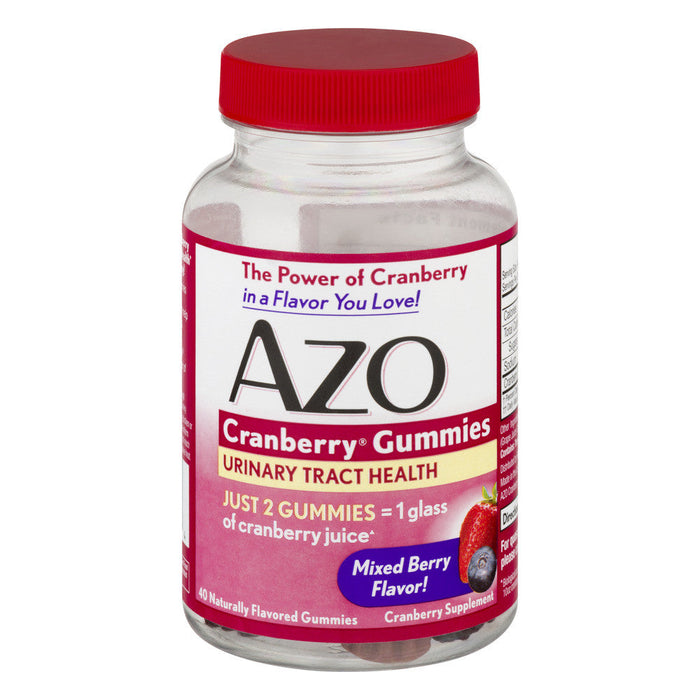 AZO Urinary Tract Health Gummies – 40 Count (Mixed Berry) by Pasteur Pharmacy